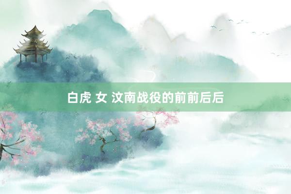 白虎 女 汶南战役的前前后后